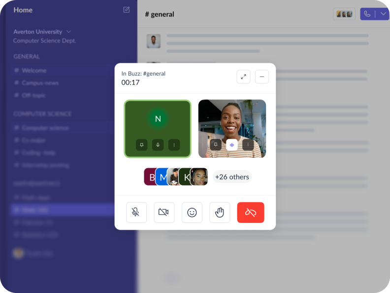 Talk in Real Time Inside Learning Channels